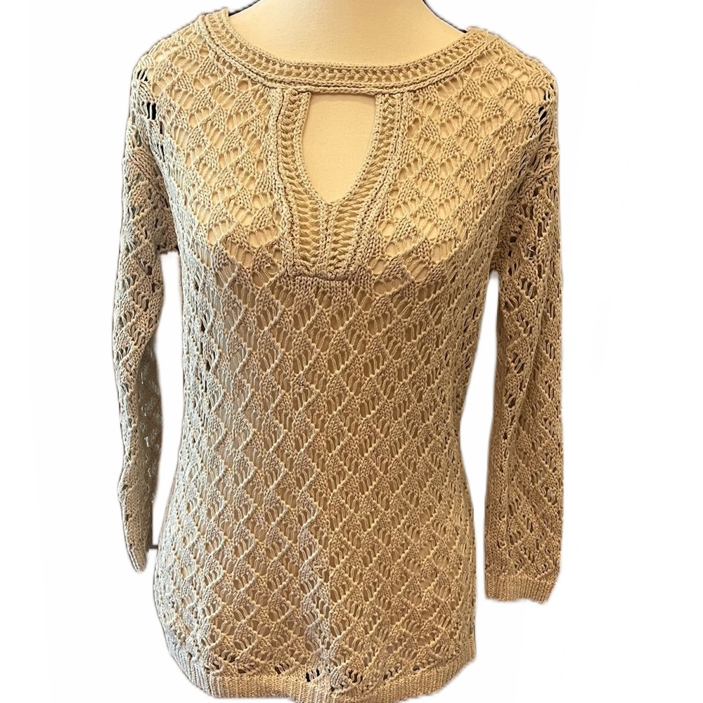 Per Se Silk & Cotton Blend Sweater Size S